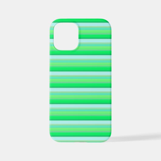 Süße aquagrüne Streifen iPhone Hülle (Rückseite)