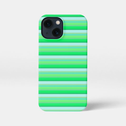 Süße aquagrüne Streifen iPhone Hülle (Rückseite)