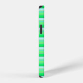 Süße aquagrüne Streifen iPhone Hülle (Rechte Seite)