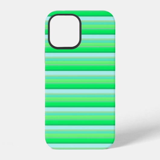 Süße aquagrüne Streifen iPhone Hülle (Rückseite)