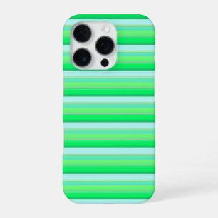 Süße aquagrüne Streifen iPhone 16 Pro Hülle
