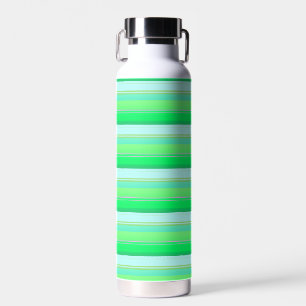 Süße aquagrüne Streifen Trinkflasche