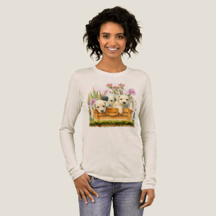 Süße Aquarell-Dalmatiner-Welpen Tri-Blend Shirt