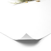 Süße Aquarell-Fee-Hasen-Illustration Poster (Ecke)