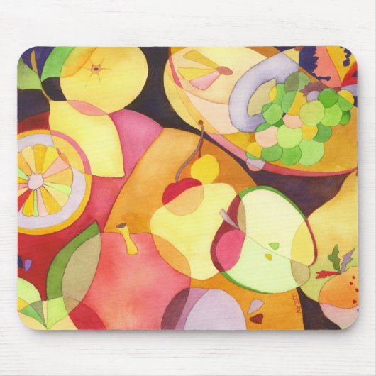Süße Aquarell-Früchte Mousepad (Vorne)
