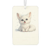 Süße Arktischer Fuchs Kuscheliges Design mit posit Autolufterfrischer (Rückseite)