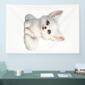 Süße Arktischer Fuchs Kuscheliges Design mit posit Banner (Messe)