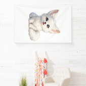 Süße Arktischer Fuchs Kuscheliges Design mit posit Banner (InSitu)