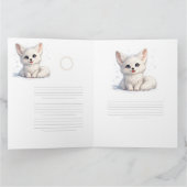Süße Arktischer Fuchs Kuscheliges Design mit posit Karte (Innenseite)