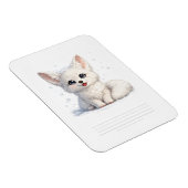 Süße Arktischer Fuchs Kuscheliges Design mit posit Magnet (Rechte Seite)