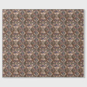 Süße Art Deco-Fliesenmuster-Wrap-Geschenkpapier  Geschenkpapier (Flach)