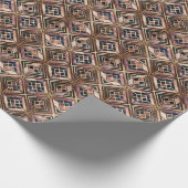 Süße Art Deco-Fliesenmuster-Wrap-Geschenkpapier  Geschenkpapier (Ecke)