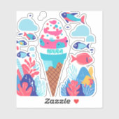 Süße Aruba und Riff Aufkleber (Blatt)