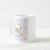 süße Arzt-Tassen Kaffeetasse (Vorderseite Links)