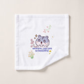 Süße Ästhetik Hamster Handtuch Badhandtuch Set (Waschlappen)