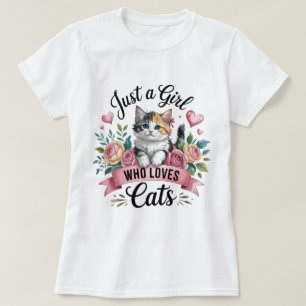 Süße Ästhetik Katzenliebhaberin T-Shirt