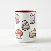 Süße Ästhetik Kawaii Aufkleber Stil Tasse  (Zentrum)