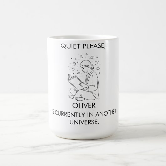 Süße ästhetische benutzerdefinierte Name Introvert Kaffeetasse (Mittel)