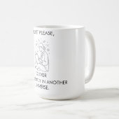 Süße ästhetische benutzerdefinierte Name Introvert Kaffeetasse (VorderseiteRechts)