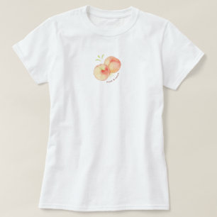 Süße ästhetische Pfirsiche Pastell  T-Shirt
