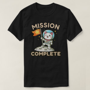 Süße Astronaut Katzen Mission Vollständig Illustra T-Shirt