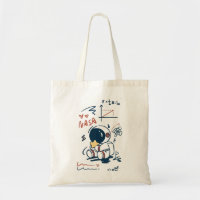 Süße Astronaut Weltraum Cartoon-Tasche