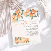 Süsse auf dem Weg Orangen-Haushalt Babydusche