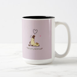 Süße Aufdehnungs-Katzenaufkleber für Katzenliebhab Zweifarbige Tasse