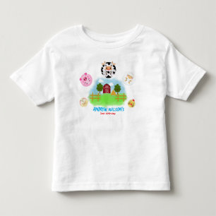 Süße Aufruf an alle rustikalen Farm-Party-Tiere Kleinkind T-shirt