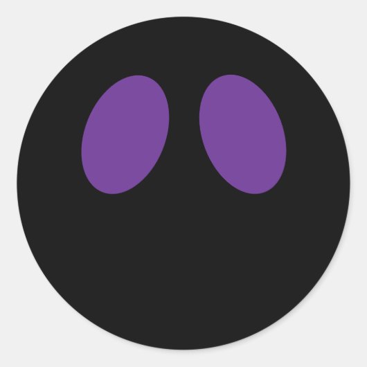 Süße Außerirdische Augen Halloween Party Favor Sti Runder Aufkleber (Vorderseite)