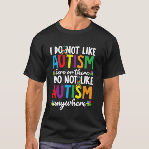 Süße Autismus Bunte Schleife Puzzle Zitat Unterstü T-Shirt