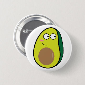 Süße Avocado-Anstecknadel | Lustiger Kawaii-Frucht Button