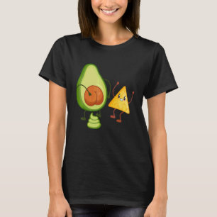 Süße Avocado Hintern kackt Guacamole mit Tortilla T-Shirt