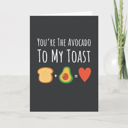 Süße Avocado Karten Früchte Vegan Vegetarisch (Vorderseite)