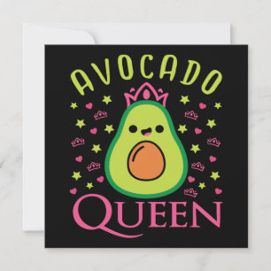 Süße Avocado-Königin mit Herz Keto-Mädchen beim Ko Einladung