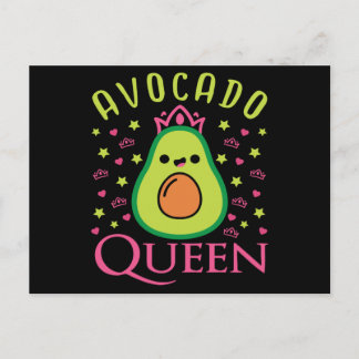 Süße Avocado-Königin mit Herz Keto-Mädchen beim Ko Postkarte