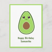 Süße Avocado Postkarte (Vorderseite)
