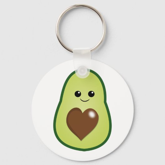 Süße Avocado Schlüsselanhänger (Vorderseite)