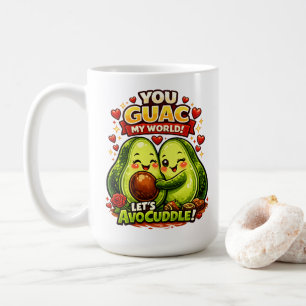 Süße Avocado Valentinstag-Liebesdesign, kawaii Lie Kaffeetasse