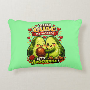 Süße Avocado-Valentinstags-Liebesgestaltung, kawai Dekokissen