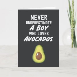 Süße Avocadokarten für mexikanische Babyjungen Karte