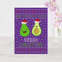 Süße Avocados Frohe vegane Weihnachten