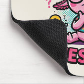 Süße Axolotl-Fragen aztekischer Nerd mit Brille Mousepad (Ecke)