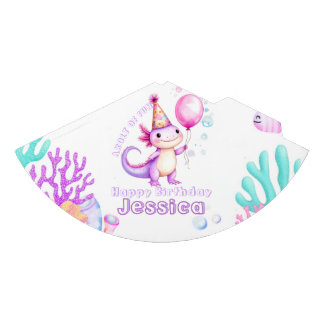 Süße Axolotl-Geburtstagsfeier-Mütze Partyhütchen