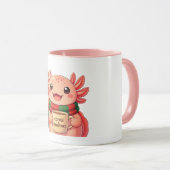 Süße Axolotl-Weihnachts-Kaffeetasse Tasse (VorderseiteRechts)