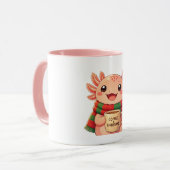 Süße Axolotl-Weihnachts-Kaffeetasse Tasse (Vorderseite Links)