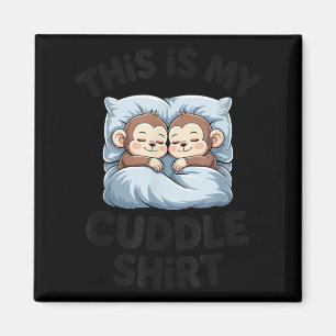 Süße Baby-Affen-Freunde Das ist mein Kuscheln Magnet