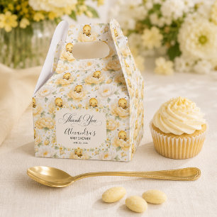 Süße Baby-Biene Floral Gelb Wasserfarbe  Geschenkschachtel