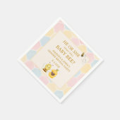 Süße Baby-Biene Geschlechtsenthüllung Serviette (Ecke)