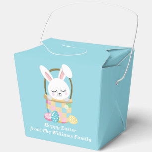 Süße Baby-Blau-Osterhasen-Party-Glückwunsch Geschenkschachtel